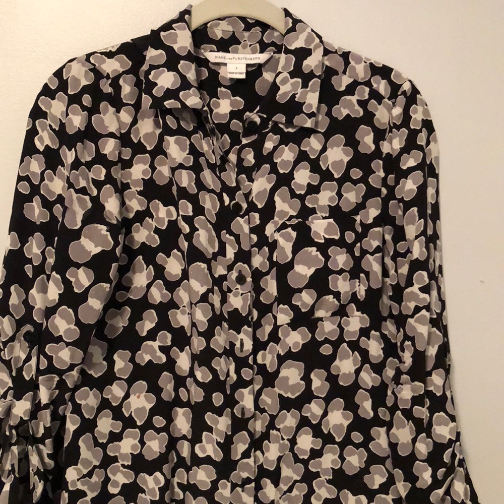 DVF Silk Shirt Dress